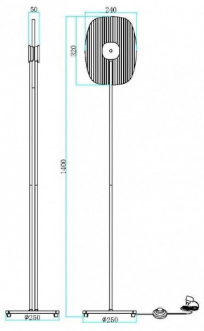 Торшер Maytoni Eclipse MOD152FL-L1BK в Тобольске - tobolsk.mebel24.online | фото 2