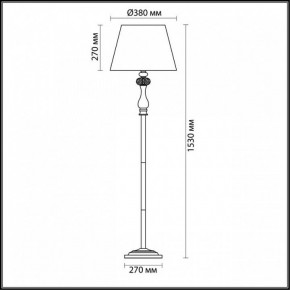 Торшер Odeon Light Gaellori 3393/1F в Тобольске - tobolsk.mebel24.online | фото 3