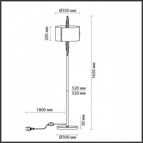 Торшер Odeon Light Margaret 4895/3F в Тобольске - tobolsk.mebel24.online | фото 5