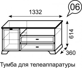 Тумба для телеаппаратуры Венеция 6 бодега в Тобольске - tobolsk.mebel24.online | фото 3