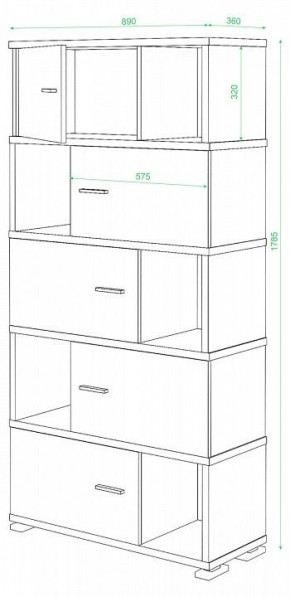 Тумба комбинированная Домино нельсон СБ-30/5 в Тобольске - tobolsk.mebel24.online | фото 2