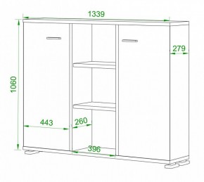 Тумба комбинированная Домино ПУ-60-3 в Тобольске - tobolsk.mebel24.online | фото 2