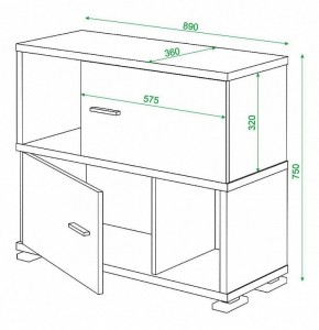 Тумба комбинированная Домино СБ-30/2 в Тобольске - tobolsk.mebel24.online | фото 3