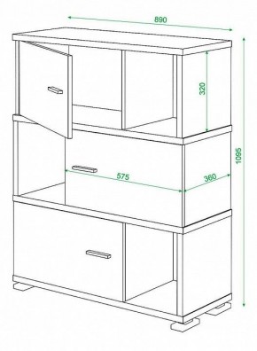 Тумба комбинированная Домино СБ-30/3 в Тобольске - tobolsk.mebel24.online | фото 3
