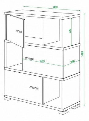 Тумба комбинированная Домино СБ-30/3 в Тобольске - tobolsk.mebel24.online | фото 2