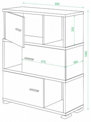 Тумба комбинированная Домино СБ-30/3 в Тобольске - tobolsk.mebel24.online | фото 2