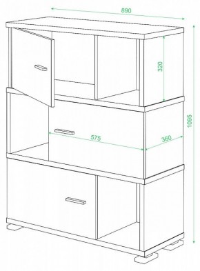 Тумба комбинированная СБ-30/3 в Тобольске - tobolsk.mebel24.online | фото 2