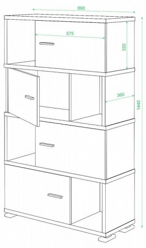 Тумба комбинированная СБ-30/4 в Тобольске - tobolsk.mebel24.online | фото 2