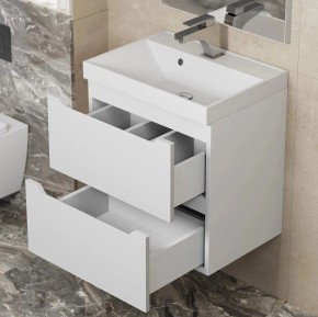 Тумба под раковину Uperwood Tanos 50 см, подвесная, белая матовая в Тобольске - tobolsk.mebel24.online | фото 3