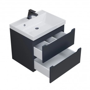 Тумба под раковину Uperwood Tanos 60 см, подвесная, черная матовая в Тобольске - tobolsk.mebel24.online | фото 8