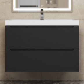 Тумба под раковину Uperwood Tanos 80 см, подвесная, черная матовая в Тобольске - tobolsk.mebel24.online | фото 9