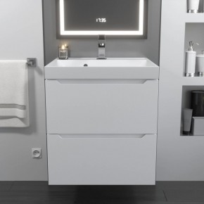 Тумба с раковиной Uperwood Tanos 50 см, подвесная, белая матовая в Тобольске - tobolsk.mebel24.online | фото 10