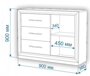 Тумба-витрина Нобиле Км-120/38 ФС в Тобольске - tobolsk.mebel24.online | фото 3