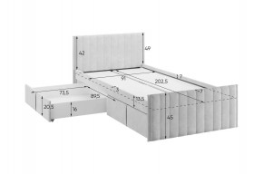 ТВИКС Кровать с ящиками 900 в Тобольске - tobolsk.mebel24.online | фото 3