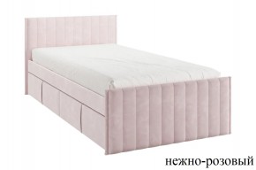 ТВИКС Кровать с ящиками 900 (нежно-розовый) в Тобольске - tobolsk.mebel24.online | фото