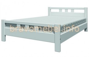 ВЕРОНИКА-2 Кровать из массива 1200 (Белый античный) в Тобольске - tobolsk.mebel24.online | фото