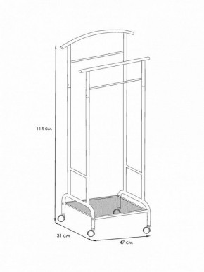 Вешалка для костюма Римини 2М в Тобольске - tobolsk.mebel24.online | фото 4