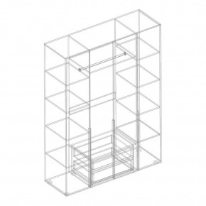 ВИТА Шкаф 4-ств для одежды в Тобольске - tobolsk.mebel24.online | фото 2