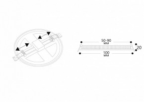 Встраиваемый светильник Arte Lamp Mesura A7971PL-1WH в Тобольске - tobolsk.mebel24.online | фото 5