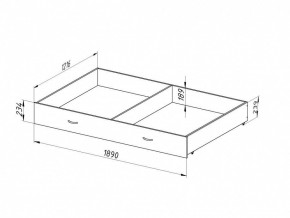 Ящик для металлических кроватей 120*190 (Венге) в Тобольске - tobolsk.mebel24.online | фото