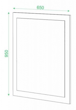 Зеркало настенное Домино в Тобольске - tobolsk.mebel24.online | фото 2